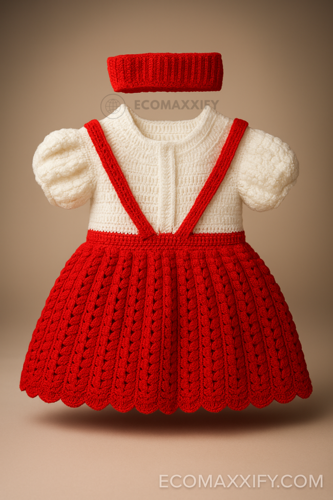 Crochet Baby Dress or frock for up to 2 years